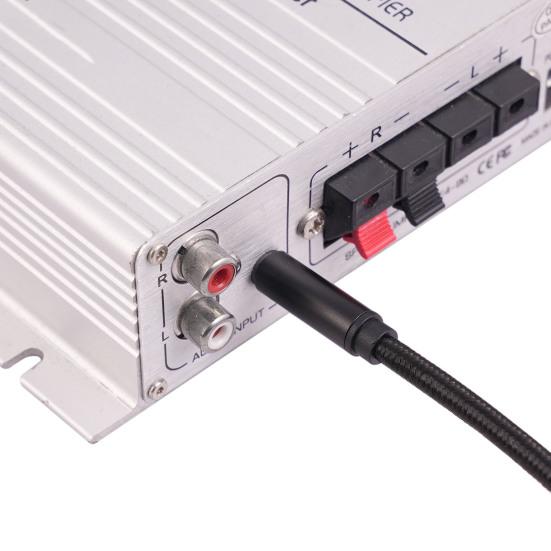 Стерео аудиокабель 3,5 мм - 6,35 мм Позолоченный интерфейс Стабильная передача Защита от помех Универсальный стерео