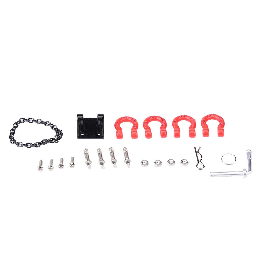 RC Crawler Metal Tow Hook Buckle Tow Chain 1/10 Trailer Hook for SCX10 Car Remote Control Part