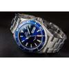 Orient MAKO III Automatic Watch (with Manual Winding), Overseas Model, Navy Blue, Sapphire Crystal, RA-AA0002L19B, Men's