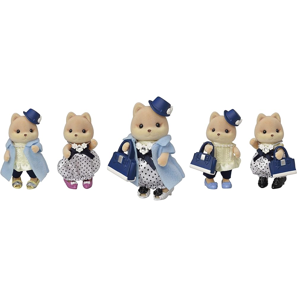 Sylvanian Families Town Fashion Coordination Set Stylish Shoe Collection Toy Dollhouse for Ages 3 and Up