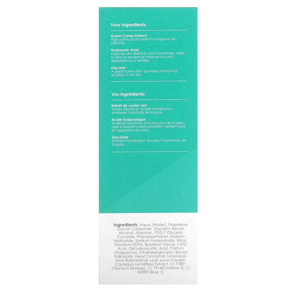 skinChemists Youth Series, Green Caviar Facial Serum, 1.01 Fl Oz (30 Ml)