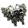 [P8468] - Gray 'Butterfly' Designer Brooch - 60x50 Mm