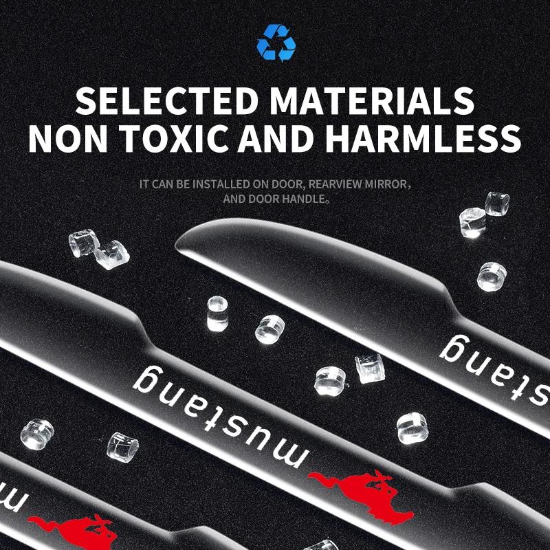 Car Sticker Hot For Ford Car Door Transparent Anti Collision Protector Bar Stickers for Ford Mustang Shelby GT Cobra Mujer GT500