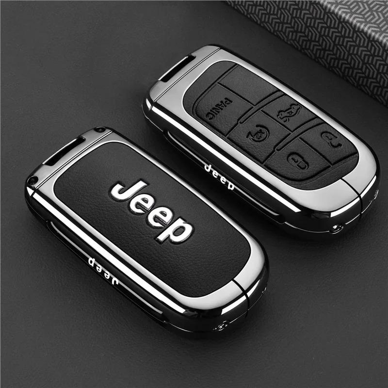 Для Jeep WK2 KL BU MP Renegade Grand Cherokee Dodge Ram Charger Challenger Chrysler 300C Journey Чехол-футляр для 5-кнопочного автомобильного ключа