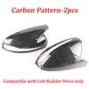 For Mercedes Benz C GLC S E Class W205 X253 W222 W213 W238 Replacement Carbon Black Side Rearview Mirror Cover Caps Shell LHD