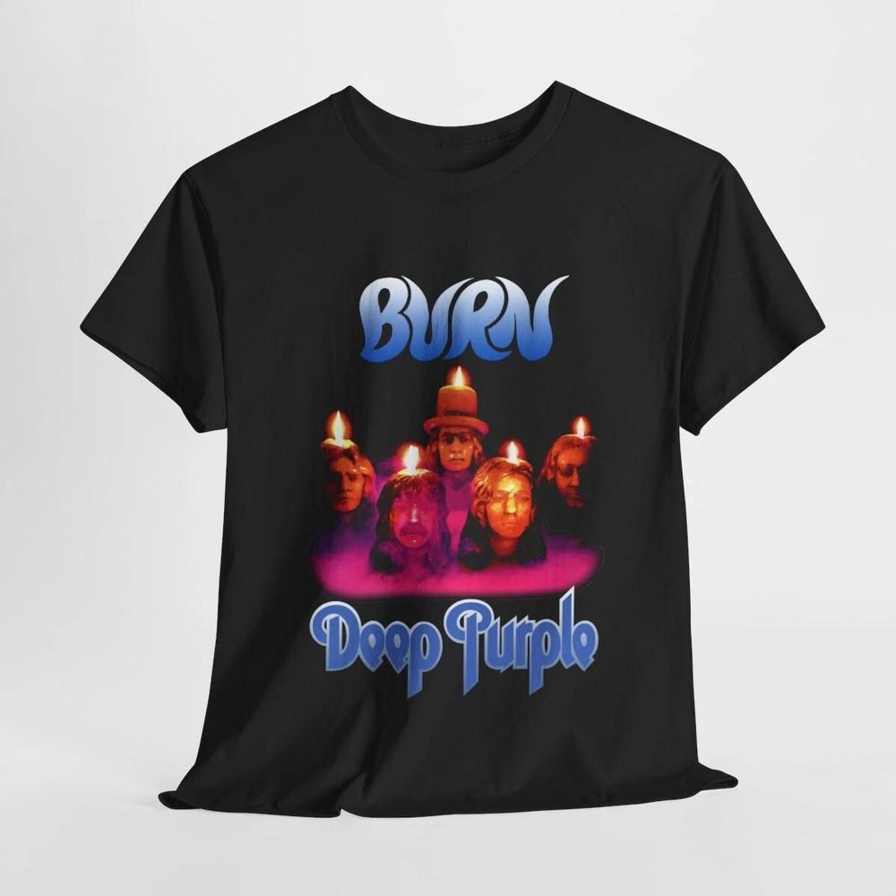 Deep Purple Группа Burn Подарок Для Фанатов Белый S-5XL Футболка SN127 Унисекс Футболка