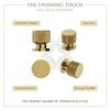 Piece Knobs for Cabinets– Modern Aluminum Drawer Knob for Kitchen, Wardrobe, Cupboard, and Home Furniture (PVD Gold Finish)