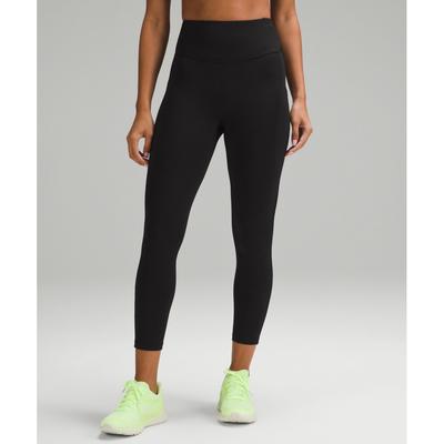 Lululemon Fast And Free Высокая талия Термолегкие 25 Карманов Черный
