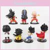 Очаровательный набор фигурок-сюрпризов Dragon Ball Z с юным Гоку, Криллином, Гоханом и Кики