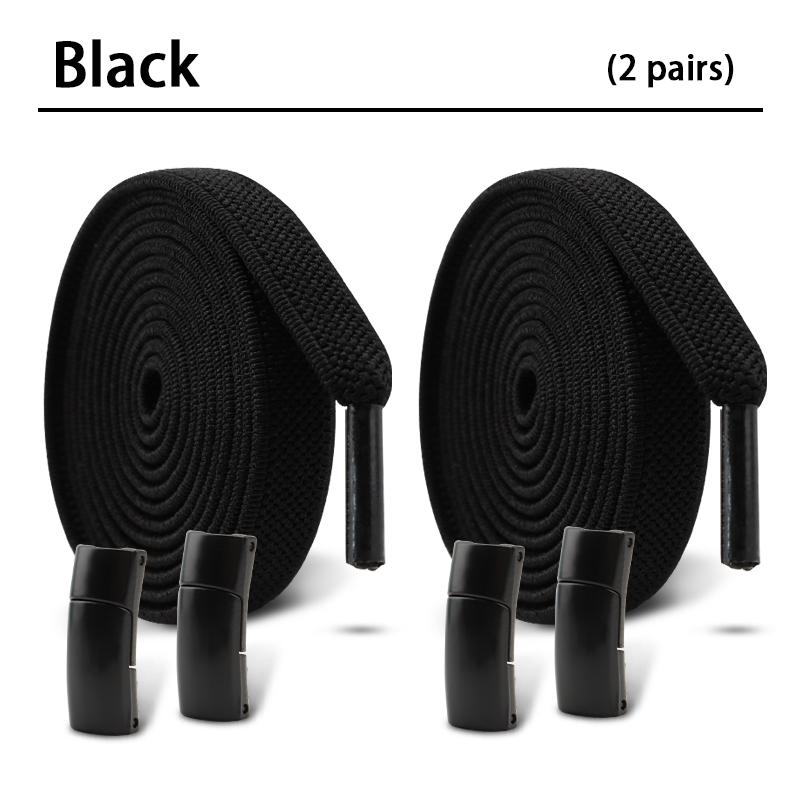Магнитные шнурки без завязок Плоские эластичные шнурки Кроссовки Ботинки Без завязывания Шнурки Резинки для обуви Аксессуары 2 пары