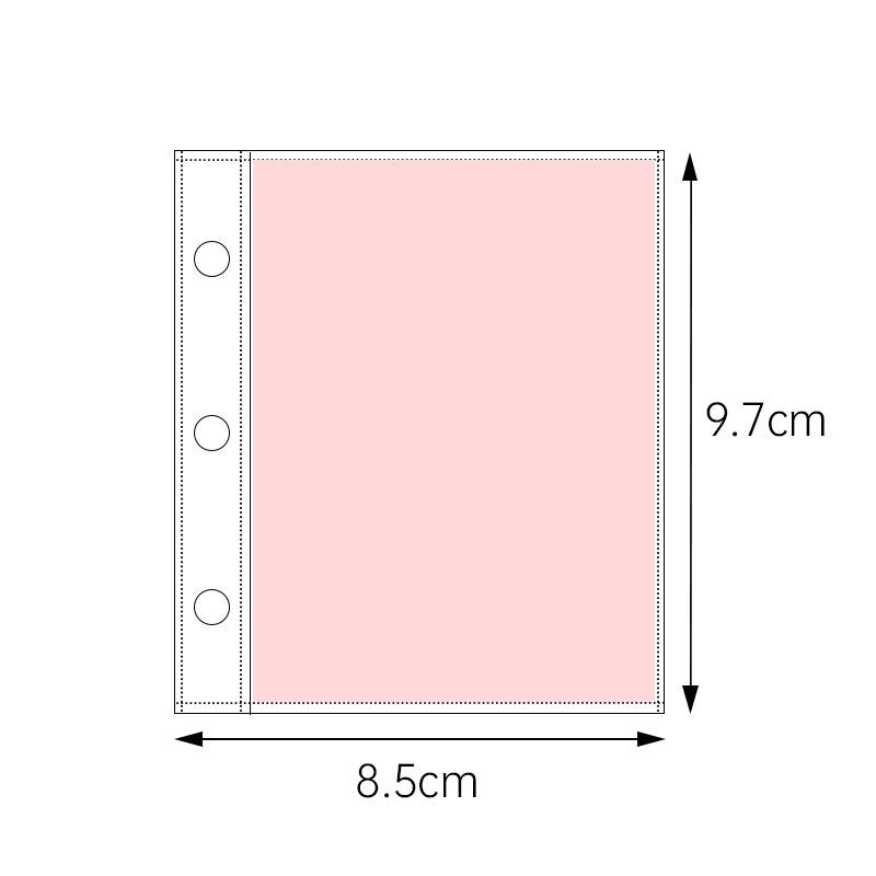 Акриловый биндер для карточек «Кристальная рябь»: Портативный 3-дюймовый альбом Polaroid с одним карманом