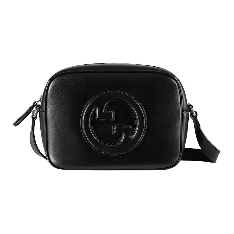 Gucci Jackie Notte Adjustable Strap Zipper Closure Smooth Leather Crossbody Shoulder Bag Mini Women bags Black 820429-AAEDB-1000
