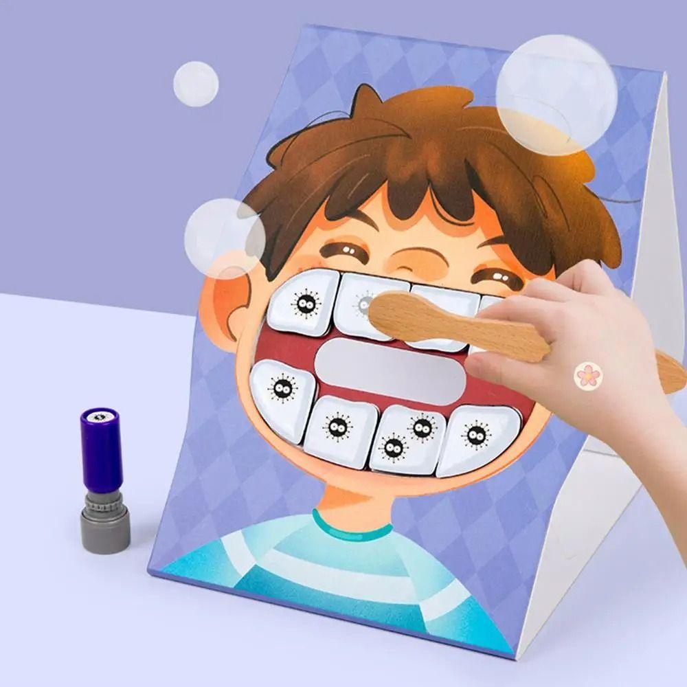 with Toothbrush Simulation Brushing Teeth Game Counting Tooth Defence Board Game Boys Girls