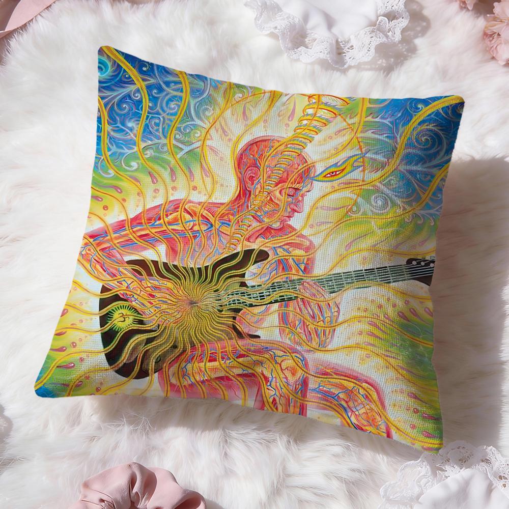 Психоделическая наволочка Alex Grey Trippy, премиальный комфорт, двусторонняя, дизайн «два в одном» для любой комнаты и салона автомобиля