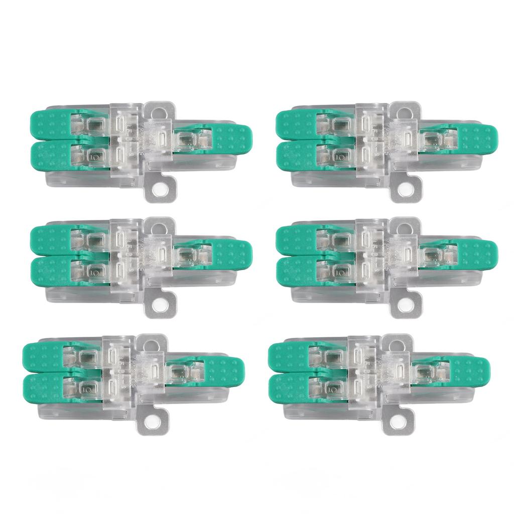 20 шт. Соединитель для сращивания проводов 1 вход 2 выхода Рычажный соединитель для проводов 41А 450В для 0.5?6мм2 10?20AWG