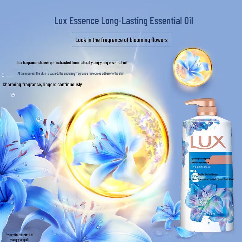 Lux Shimmering Icy Refreshing Shower Milk