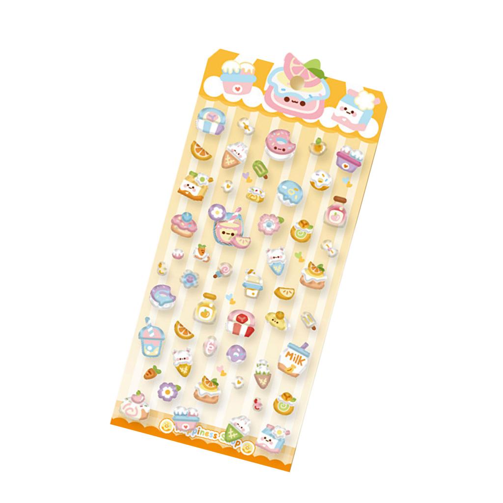 Мультфильм 3D наклейки Водостойкие животные бабочка наклейка для планировщика пенал телефон чехол бутылка для воды скейтборды