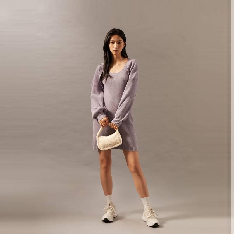 Calvin Klein Модная ретро имитация шерпы, металлические буквы, модная и милая, тканевая сумка-тоут, средний размер, женская кремово-белая PAS-cream white