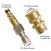 1Set Brass Pressure Washer Quick Connector Anti Tangle Adapter  for Hose and Water Torch Connection