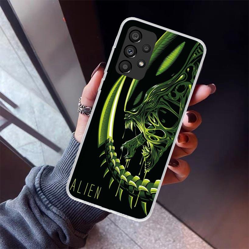 Cool A-Alien X-Xenomorph Phone Case For Samsung Galaxy A12 A52S A42 A32 A22 A51 A50 Note 20 Ultra 10 S10 Plus A71 A70 A31 A30 A1
