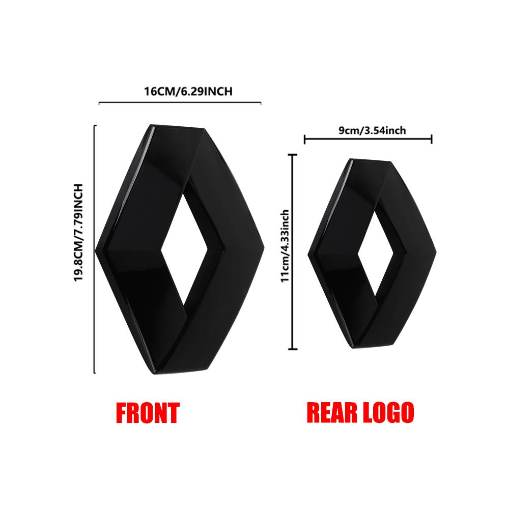 For Renault 2026 New Hub Caps Car Hood Front Grill Emblem Tail Trunk Logo Cover Decoration For Renault Loguna Duster Zoe Scenic