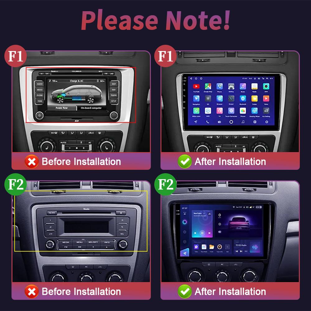 For Skoda Octavia 2 A5 2008-2013 Car Radio Android Multimedia Video Player GPS Navigation Carplay Touch Screen Auto Video Stereo