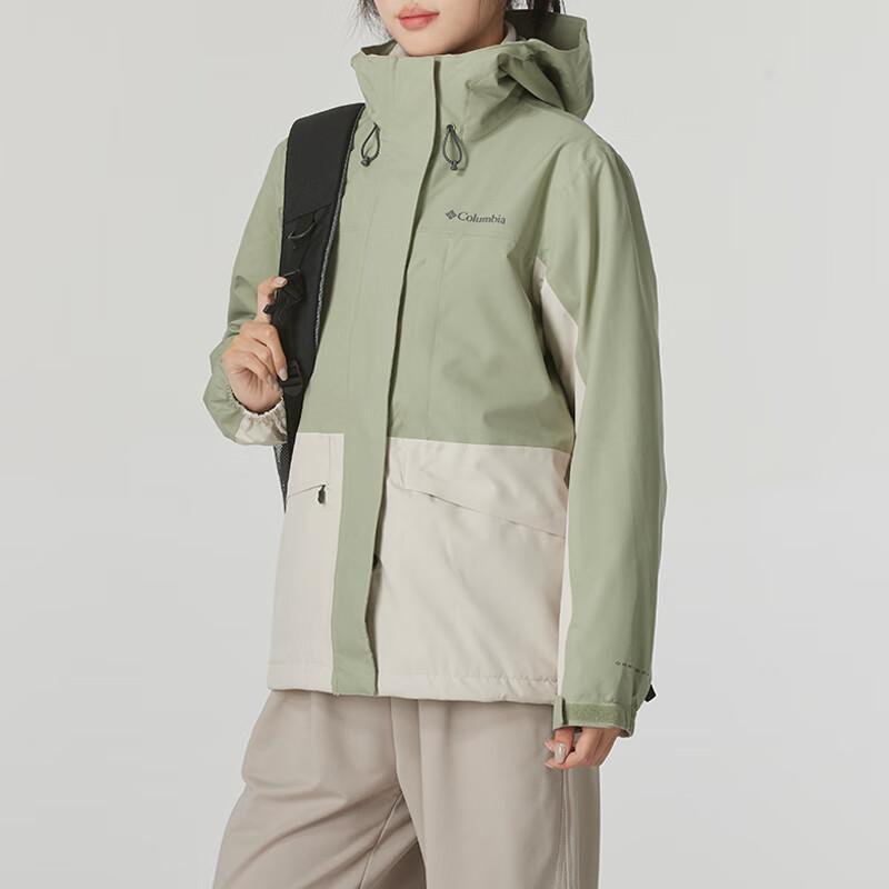 Columbia Женская походная куртка-трансформер 3-в-1 с капюшоном и длинным рукавом Зеленая XR4388-348