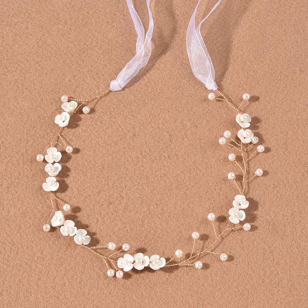 Jewelry Wedding/Prom Hair Accessories Pearl Hair Vine Bride Headbands Handmade Headwear