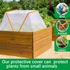 Garden Row Plant Protector Foldable Raised Garden Beds Plant Nursery Cover with Ground Nails Vegetable Rows Guard Greenhouse for Protecting