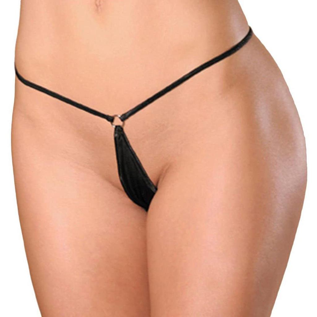 Ultra-Small Women's Thong: Solid Color, Simple, Versatile, Low Waist, Sexy One-String Mini Underwear