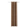 Soft Curtain with Eyelets Brown Smooth 140X260