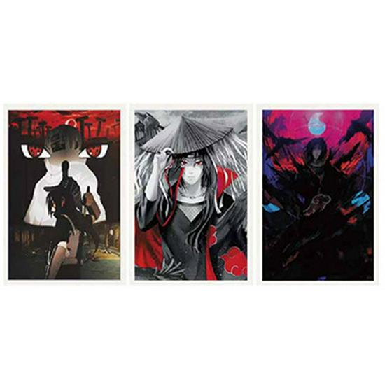 3D-лентикулярная аниме-картина: Академия Героев Наруто и Ван Пис