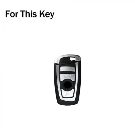 Zinc Alloy Silicone Car Key Case Cover For BMW 1 2 3 4 5 6 7 X3 F10 F30 M2 M5 X4