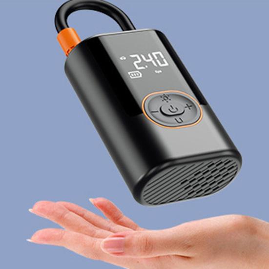 Tire Inflator Portable Air Compressor 150PSI 4000mAh Battery Smart One-Click Pump for Car Motorcycle Bicycle Pressure Gauge LED Light