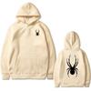 Мужская флисовая термотолстовка с капюшоном Spider, осень-зима, черная мужская лоскутная толстовка с капюшоном, уличная спортивная одежда Spider, уличная одежда