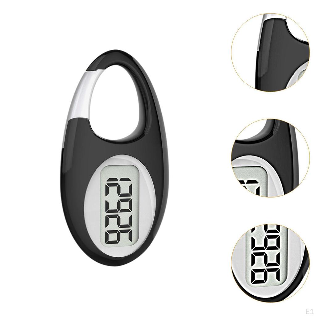 3D Pedometer for Walking with Carabiner Clip Kids And Adults Fitness Tracking