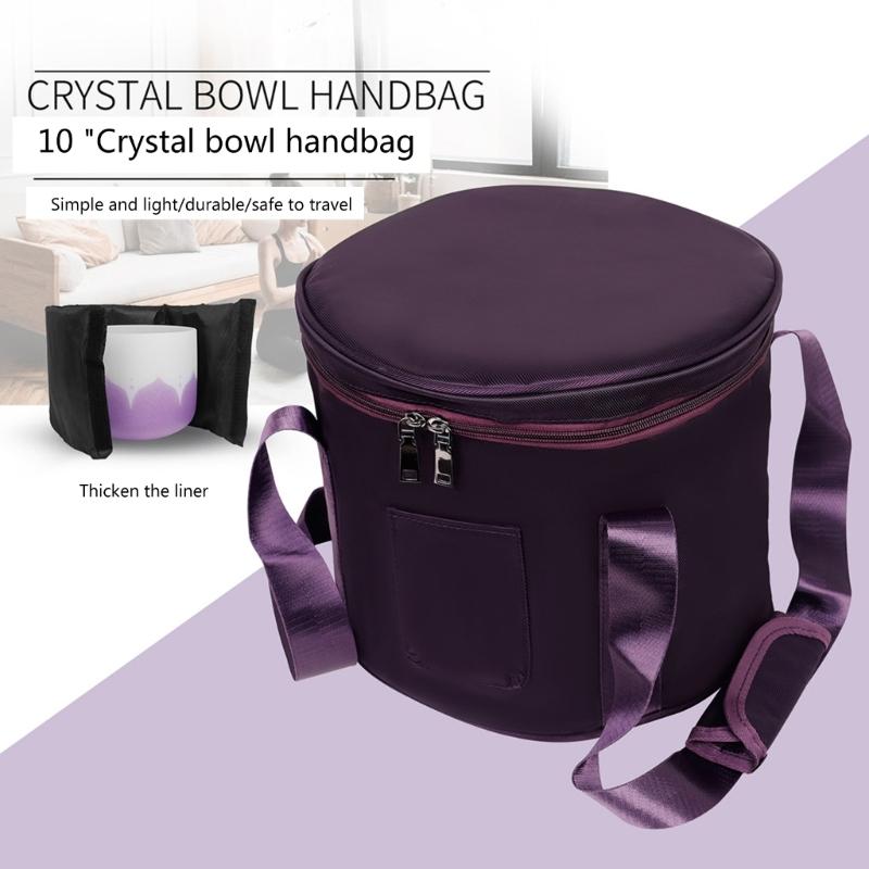 Portable Thicken Singing Bowl Carry Bag with Handle Carrying Cases Padded Travelling Bag Yoga Singing Bowl Carriers Bag