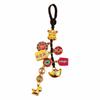 Retro Chinese Phone Chain Cute Fortune God Keyring Hand-woven Plutus Lucky Keychain  Decoration