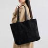 Melting Brown Women Shoulder Bag Soft Suede Daily Big Shopper Bag 3 Color