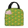 Funny Insulated Lunch bagFruit Avocado Women Kids Cooler Bag Thermal Portable Lunch Box Ice Pack Tote