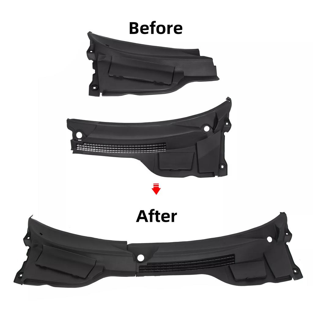 Левая и правая накладки на жабо лобового стекла для Mini Cooper R55 R56 R57 2007-2015