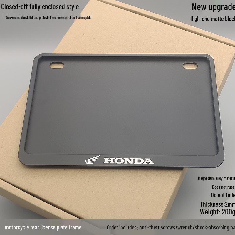 Рамка номерного знака из углеродного волокна для скутеров CFMOTO, Benelli, Honda, Suzuki, Yamaha