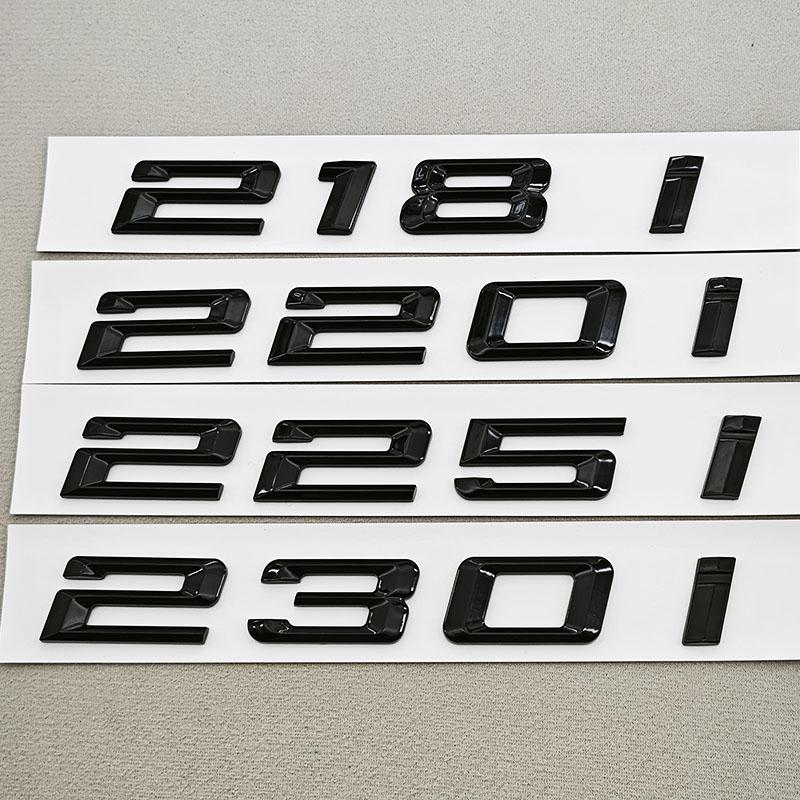 3D ABS Car Letters Rear Trunk Badge Logo 218i 220i 230i Sticker Emblem Decals For BMW F22 F23 218i 220i 225i 230i Tail Marking ia2