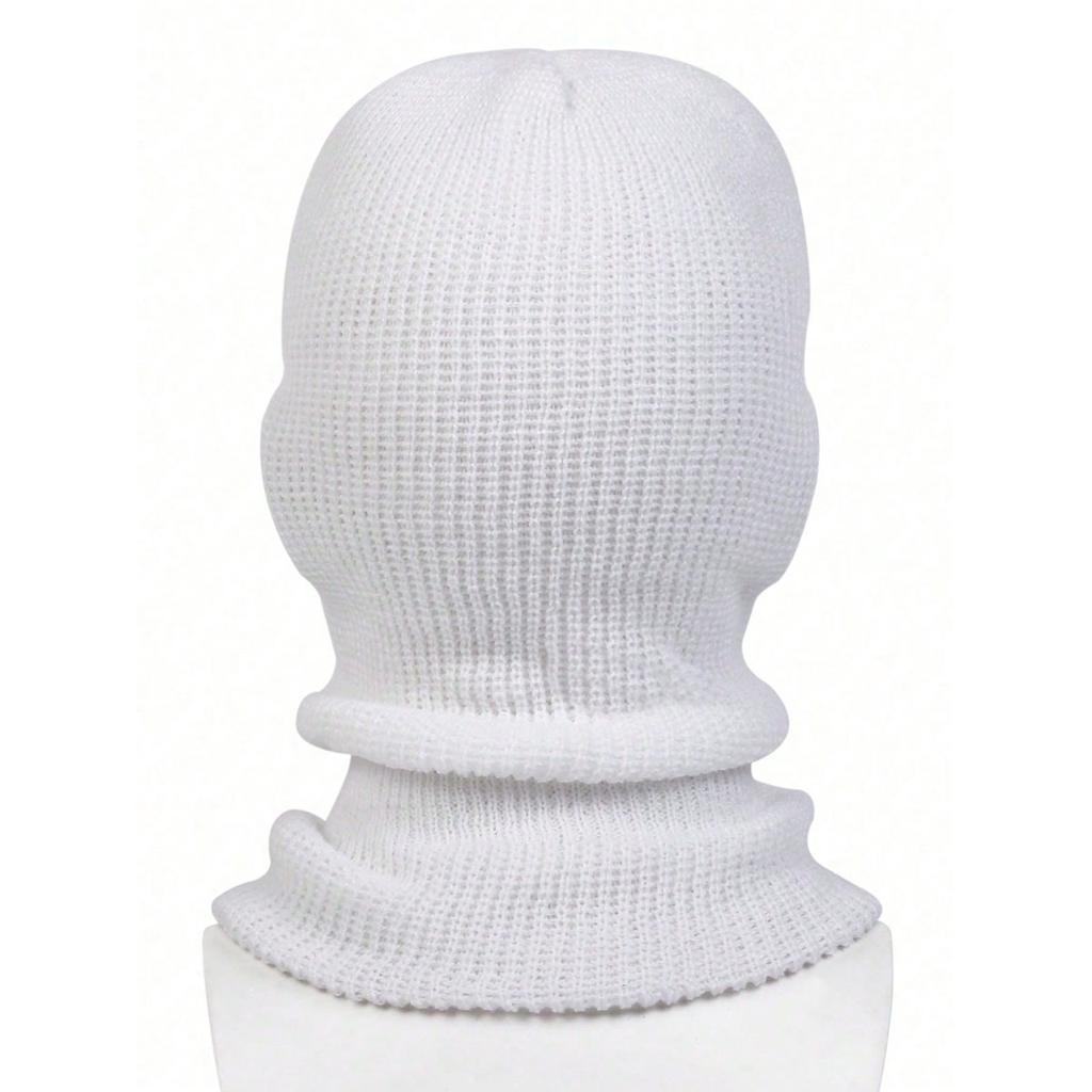 Осенне-зимняя шапка-балаклава с вышитыми буквами, модная ветрозащитная и морозостойкая шапка-пуловер, спортивная кепка для катания на лыжах, теплые шапки-бини