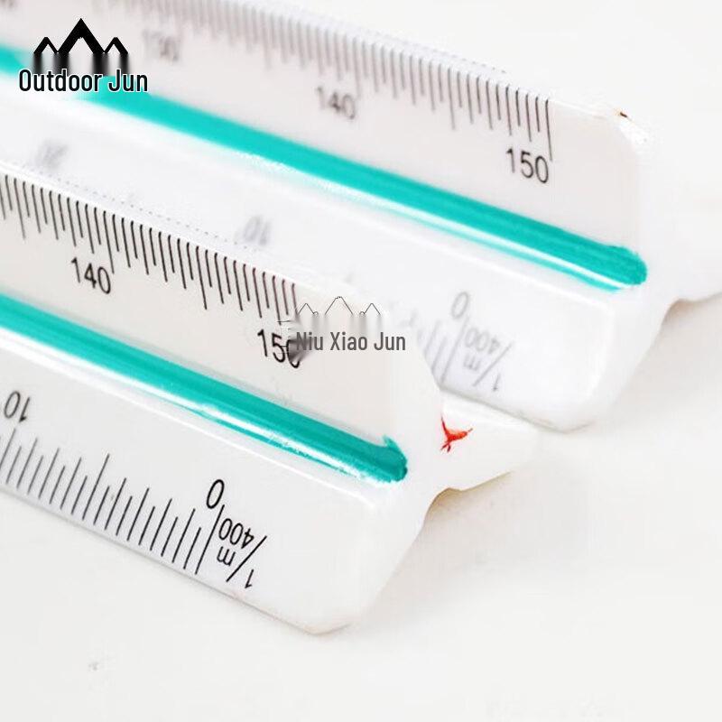 Outdoor High-Precision Multi-Function 6-Scale Triangular Ruler