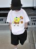 Funny SpongeBob Kids Short Sleeve T Shirt Summer Cute Cartoon Crewneck Boys Girls 3-14