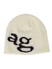 American retro letter jacquard knitted hat, street wind cold hat showing small men and women in stock