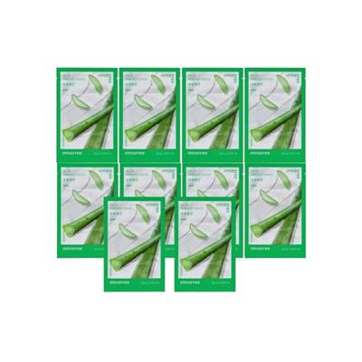 Маска для лица Aloe Energy 22мл x 10 штук | Успокаивающая и увлажняющая тканевая маска с экстрактом алоэ вера | Корейский уход за кожей