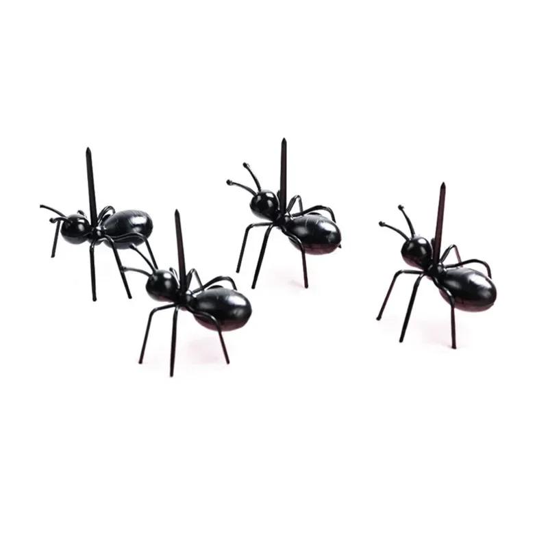 12 PCS Ants Food Fruit Picks Decoration Ant Shape Forks Snack Cake Dessert Tableware for Home Kitchen Party Dinner Fruit Pick