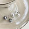 Французские серьги-крючки с большими шампанскими искусственными жемчужинами 12 мм для женщин, персонализированные свадебные украшения